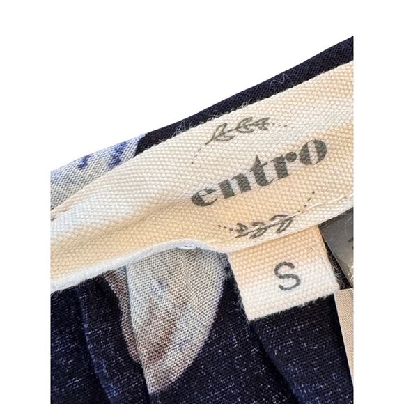 Entro Black Floral Cold Shoulder Peplum Blouse Women’s Size S – Boho Summer Top - Picture 7 of 12